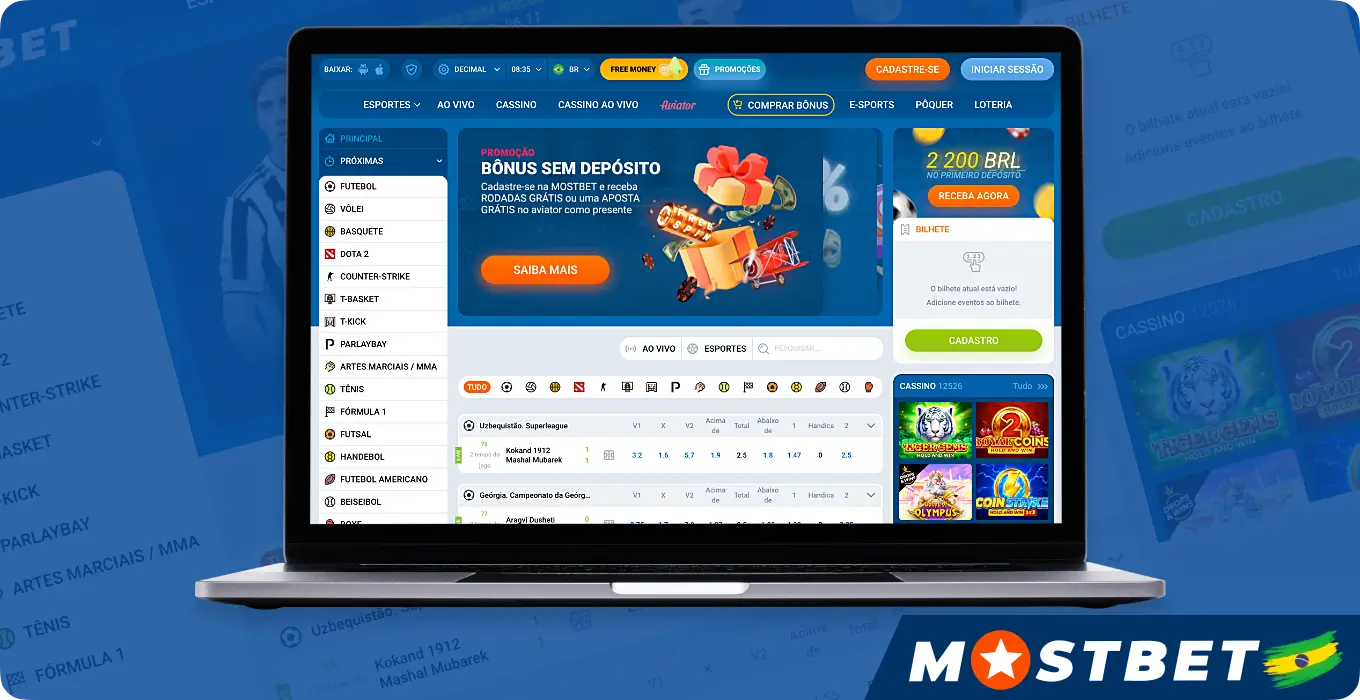 Pour vous connecter à votre compte Mostbet, visitez le site officiel ou ouvrez l'application mobile